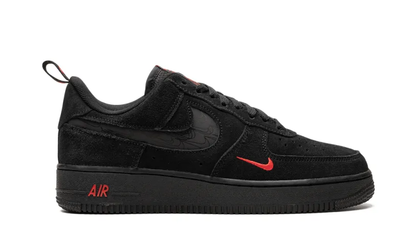 Nike Lifestyle Air Force 1 Low 'Multi Swoosh Black Crimson' 
