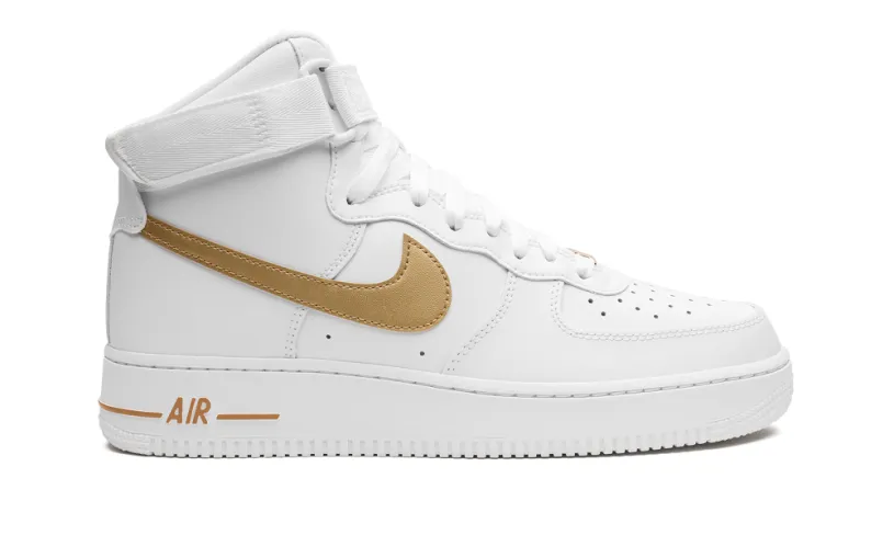 Nike Lifestyle AIR FORCE 1 WMNS 'White   Metallic Gold' 