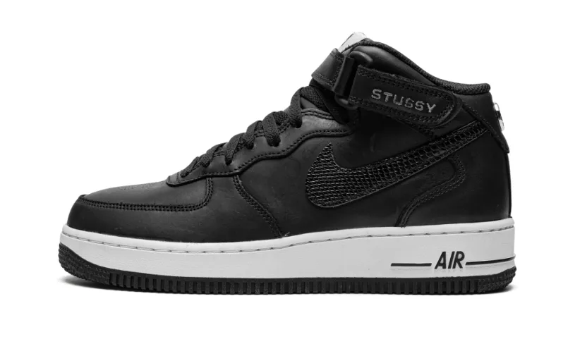 Nike Lifestyle Air Force 1 Mid 'Stussy - Black'