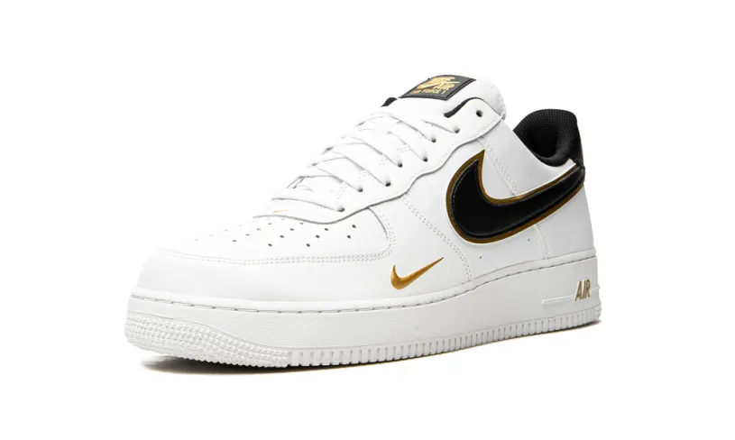 Nike Lifestyle Air Force 1 '07 LV8 'Double Swoosh - White   Black   Gold' 