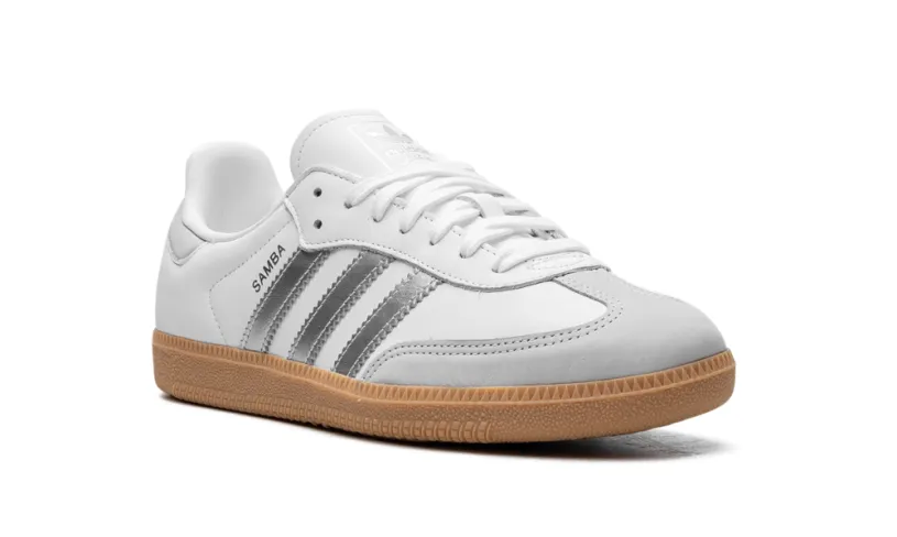 Adidas Samba Samba OG WMNS 'White Silver Metallic Grey' 