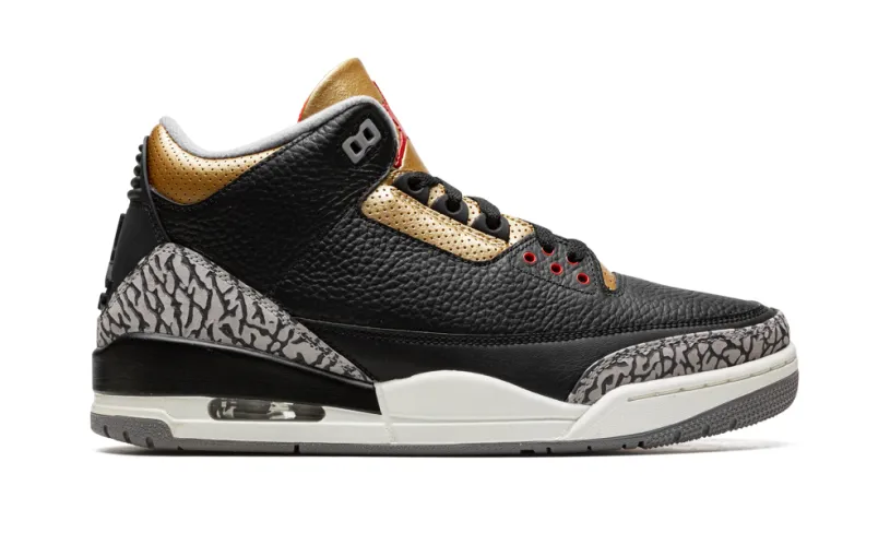 Air Jordan 3 AIR JORDAN 3 WMNS 'Black Cement Gold' 