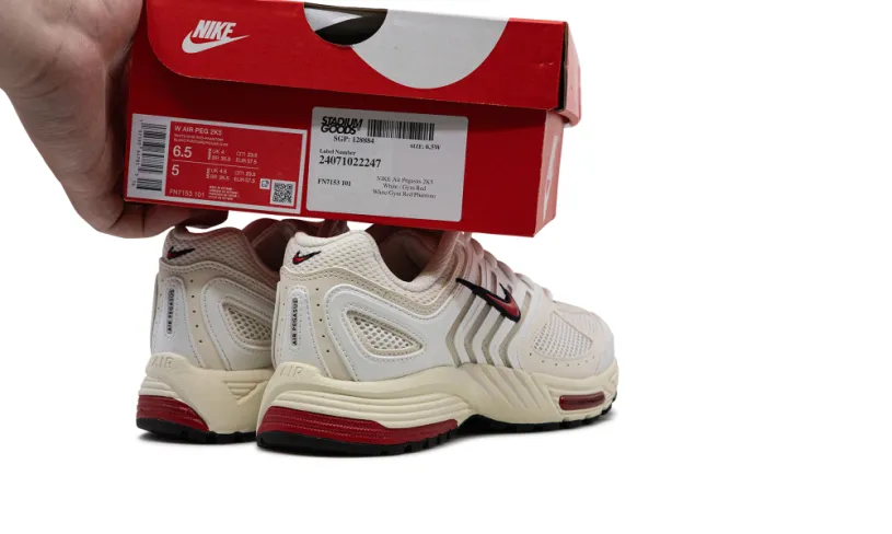Nike Lifestyle Air Pegasus 2K5 WMNS 'White   Gym Red' 