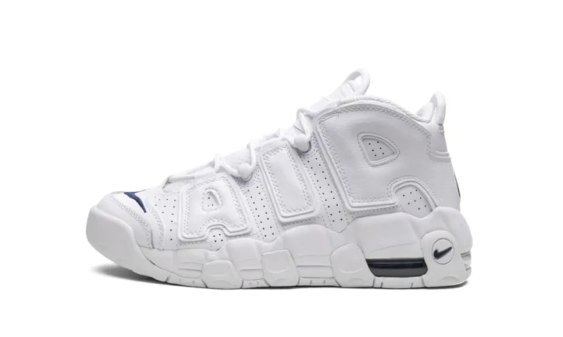 Nike Basketball AIR MORE UPTEMPO GS 'White Navy'