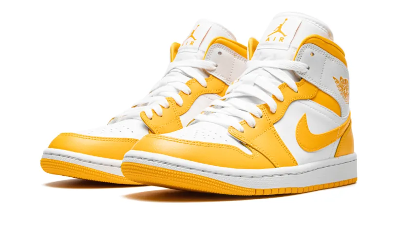 Air Jordan 1 JORDAN 1 MID WMNS 'White / University Gold'