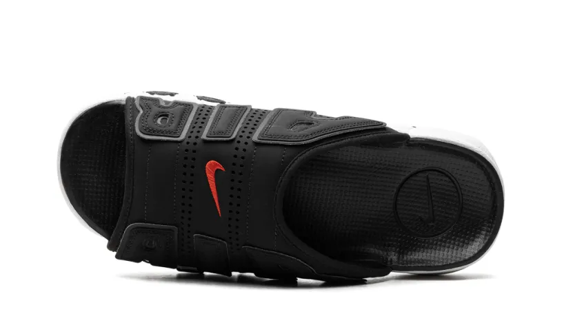 Nike Basketball Air More Uptempo Slide 'Black White Red' 