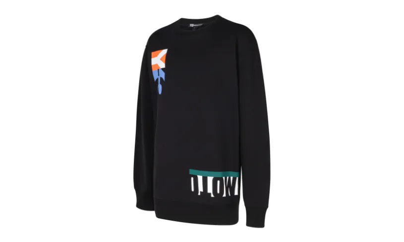 Adidas Y-3 Y-3 M-Cut Graphic Crewneck 'Black'