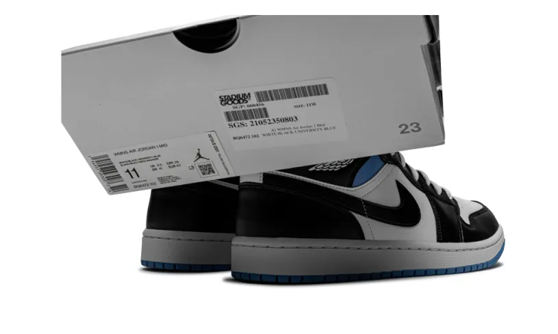 Air Jordan 1 AIR JORDAN 1 MID WMNS 'Black   White   University Blue' 