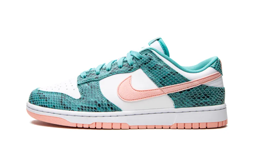 Nike Dunk Dunk Low 'Snakeskin Washed Teal Bleached Coral' 