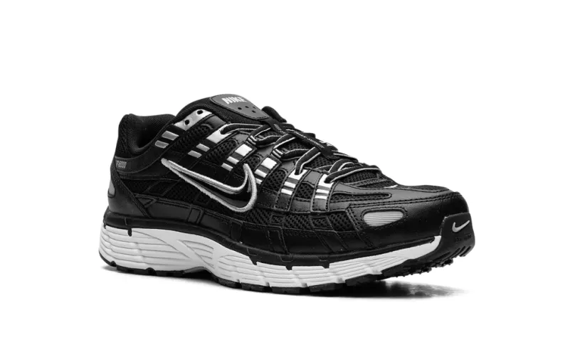 Nike Lifestyle P-6000 'Black White Metallic Silver' 