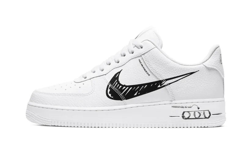 Nike Lifestyle Air Force 1 Low 'Sketch Pack - Black'