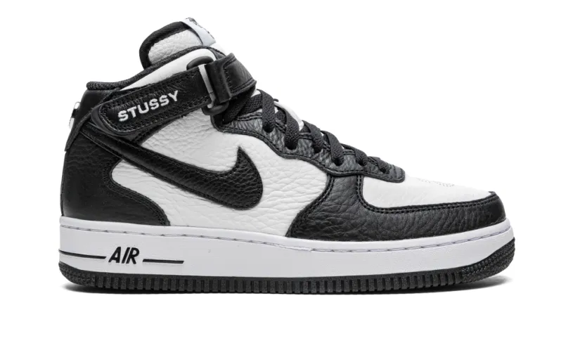 Nike Lifestyle Air Force 1 Mid 'Stussy - Light Bone Black' 