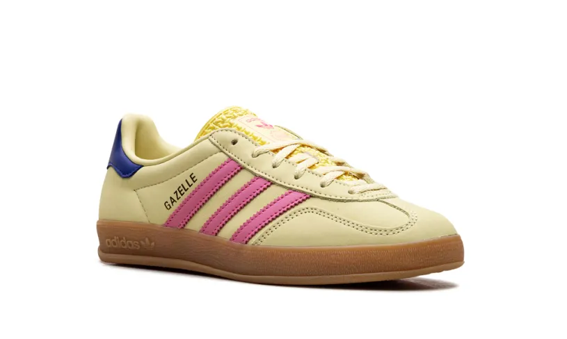 Adidas Gazelle Gazelle Indoor WMNS 'Powder Yellow Lucid Pink Royal' 