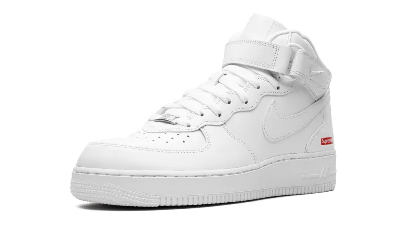 Nike Lifestyle Air Force 1 Mid 'Supreme - Mini Box Logo White' 