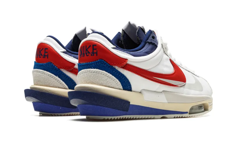 Nike Basketball Cortez 4.0 'Sacai - White   Red   Blue' 