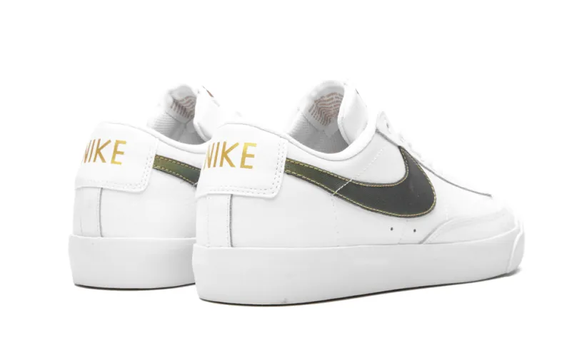 Nike Basketball Blazer Low Premium 'White Metallic Gold'