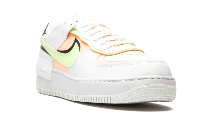 Nike Lifestyle AIR FORCE 1 SHADO MNS WMNS 'White   Barely Volt   Crimson Tint' 