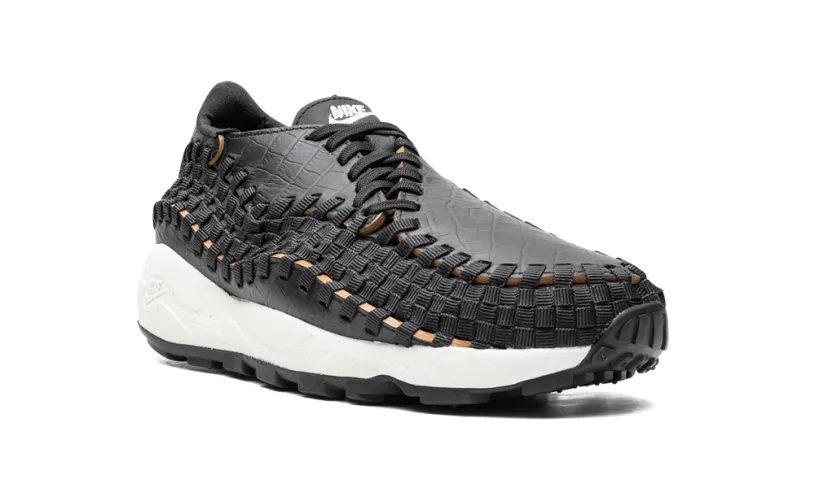 Nike Lifestyle Air Footscape Woven Premium 'Black Croc' 