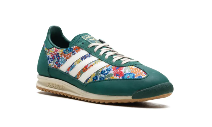 More Adidas Shoes SL 72 OG WMNS 'Liberty London Collegiate Green' 