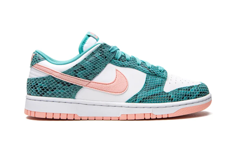Nike Dunk Dunk Low 'Snakeskin Washed Teal Bleached Coral' 