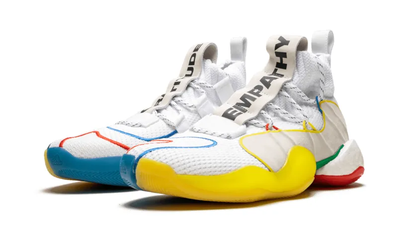 More Adidas Shoes Crazy BYW LVL 'Pharrell Williams - Gratitude + Empathy White' 
