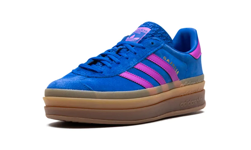 Adidas Gazelle Gazelle Bold WMNS 'Bold Blue Lucid Pink' 