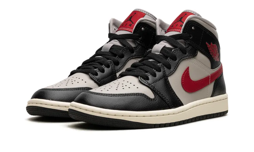Air Jordan 1 AIR JORDAN 1 MID WMNS 'Black   Gym Red   College Grey' 