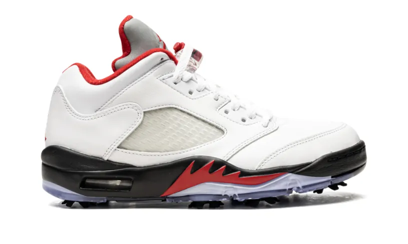 Air Jordan 5 Air Jordan 5 Low Golf 'Fire Red - Silver Tongue' 
