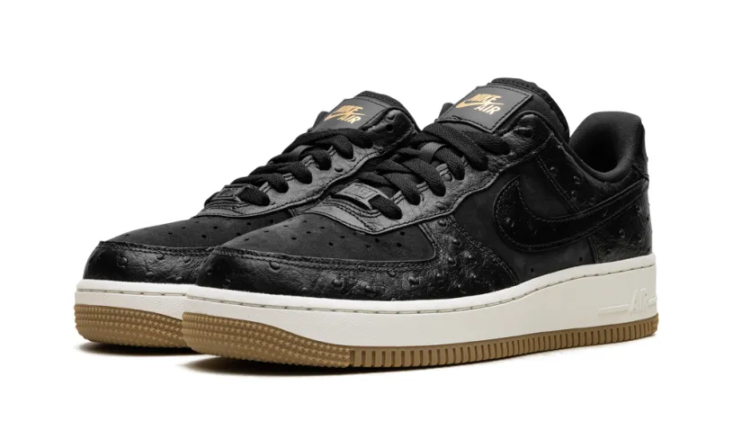Nike Lifestyle Air Force 1 Low '07 WMNS 'Black Ostrich' 