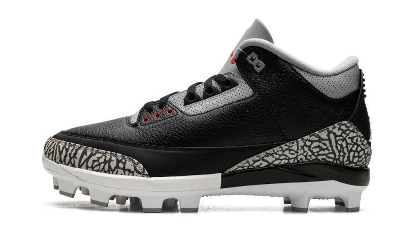 Air Jordan 3 Air Jordan 3 Cleats 'Black Cement'