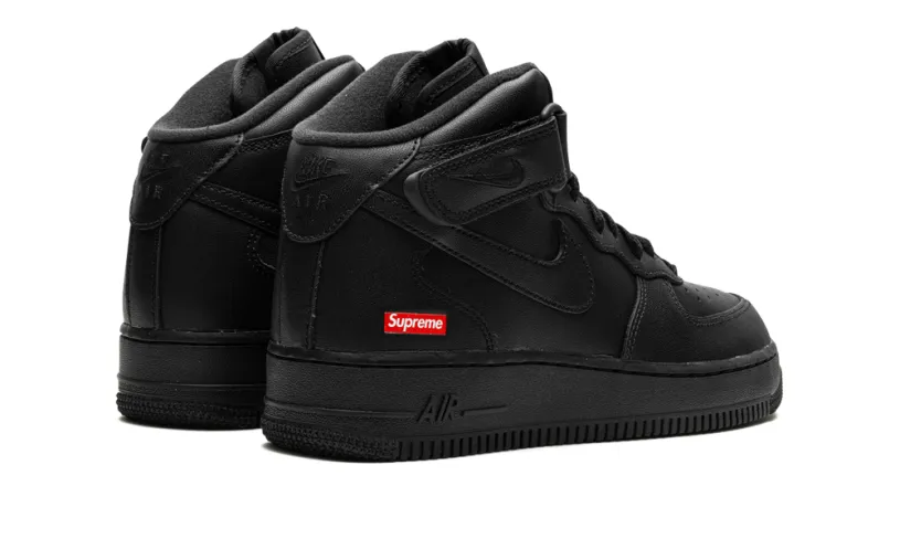 Nike Lifestyle Air Force 1 Mid 'Supreme - Mini Box Logo Black' 