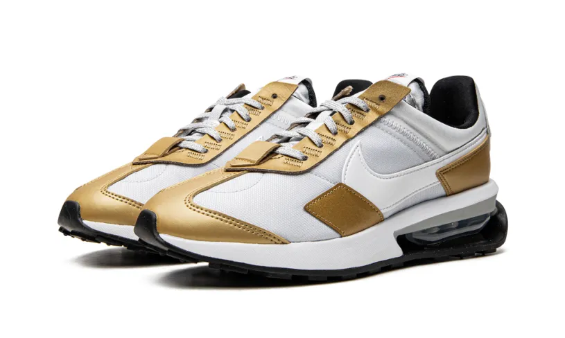 Nike Lifestyle AIR MAX PRE DAY SE MNS WMNS 'Pure Platinum   Metallic Gold' 