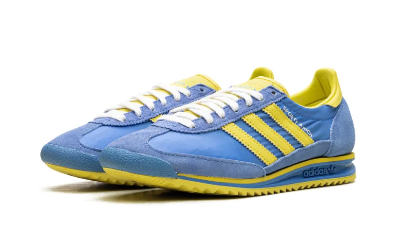 More Adidas Shoes SL 72 RS WMNS 'Sporty & Rich - Sweden Pack - Blue/Yellow'