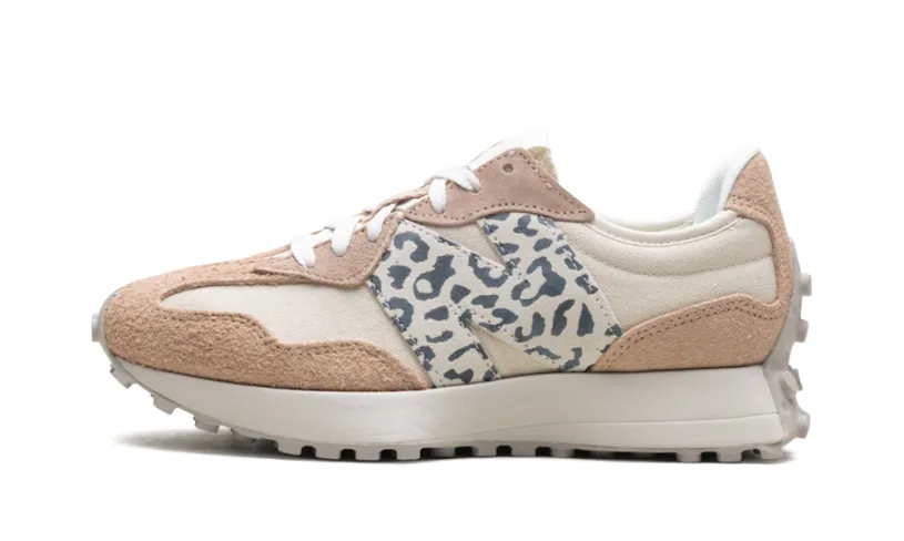New Balance 327 327 WMNS 'Flat Taupe Linen Leopard'