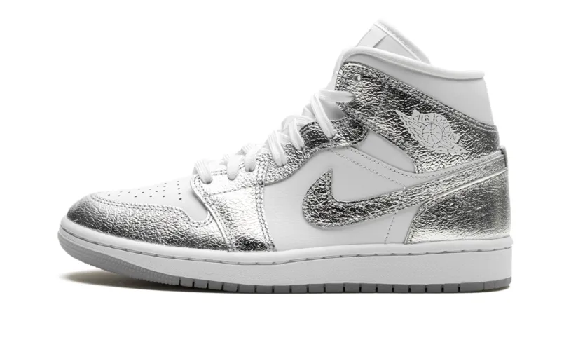 Air Jordan 1 Air Jordan 1 Mid SE WMNS 'Metallic Silver' 