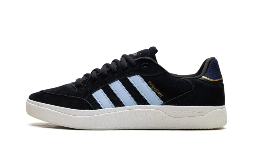 More Adidas Shoes Tyshawn Low 'Black Clear Sky' 