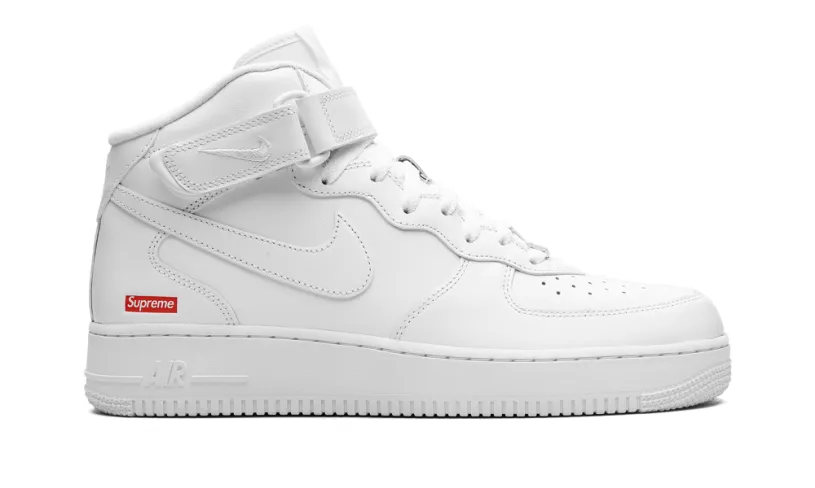 Nike Lifestyle Air Force 1 Mid 'Supreme - Mini Box Logo White'