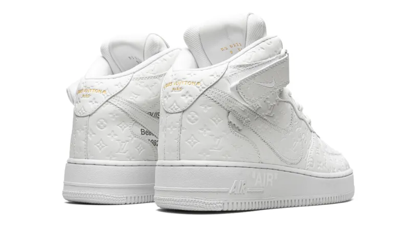 Nike Lifestyle Louis Vuitton Air Force 1 Mid 'Virgil Abloh - White White' 