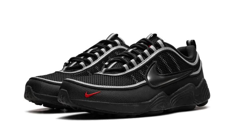 Nike Lifestyle Air Zoom Spiridon 'Black   Metallic Silver' 