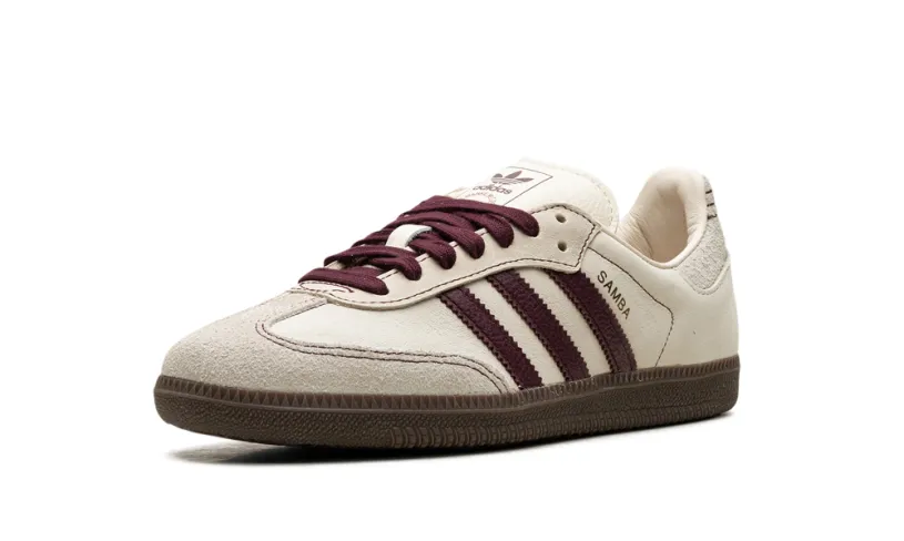 Adidas Samba Samba OG WMNS 'Wonder White Maroon' 
