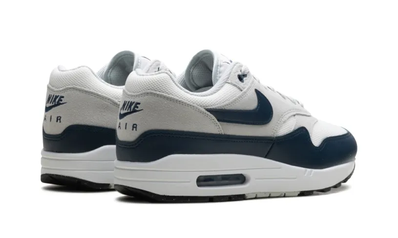 Nike Lifestyle AIR MAX 1 ESSENTIAL 'Summit White Armory Navy-Light Silver' 