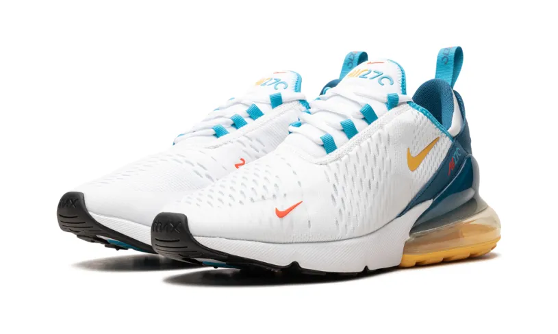 Nike Air Max Air Max 270 'White Industrial Blue Citron Pulse' 