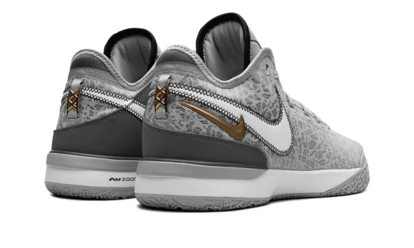 Nike Basketball Zoom LeBron NXXT Gen 'Wolf Grey Metallic Gold' 