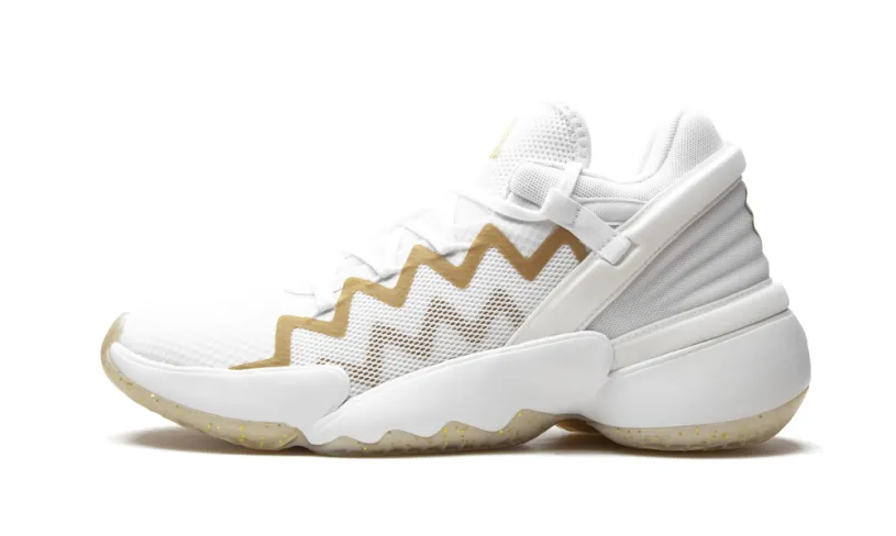 More Adidas Shoes D.O.N Issue 2 'White Gold Metallic' 