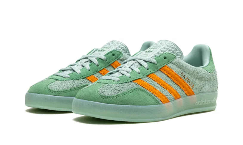 Adidas Gazelle Gazelle Indoor WMNS 'Hazy Green Crew Yellow' 