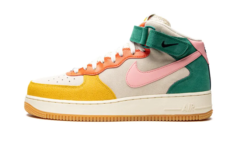 Nike Lifestyle Air Force 1 'Vivid Sulfur and Rush Orange' 