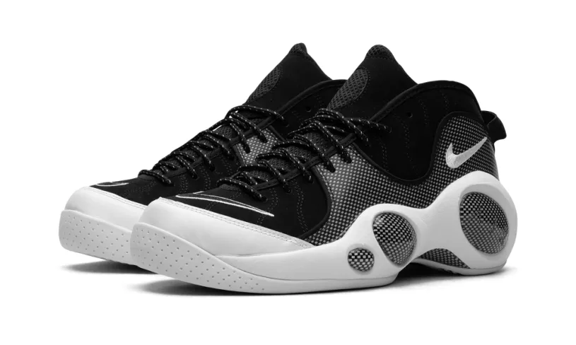 Nike Basketball Air Zoom Flight 95 'OG Black Metallic Silver (2022)' 