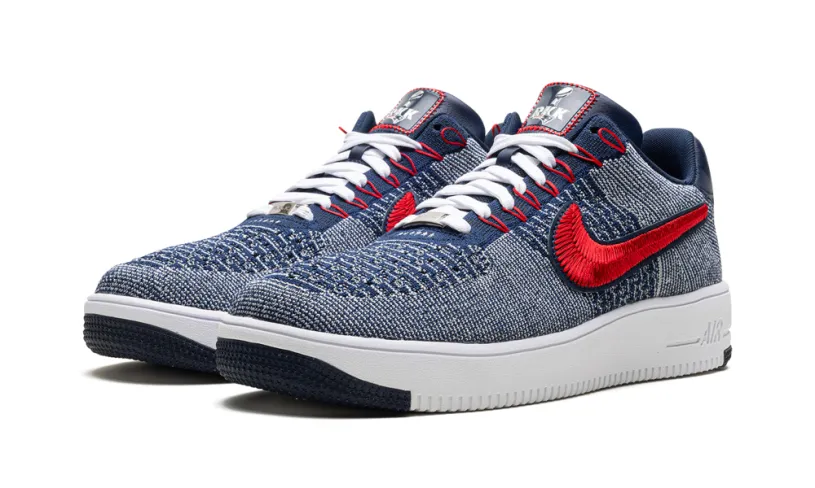 Nike Lifestyle Air Force 1 Ultra Flyknit Low 'Patriots Robert Kraft Wolf Grey'