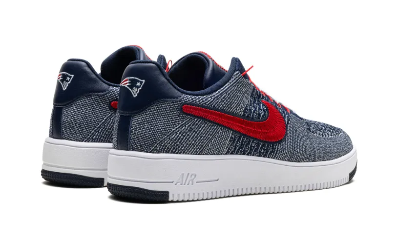 Nike Lifestyle Air Force 1 Ultra Flyknit Low 'Patriots Robert Kraft Wolf Grey'