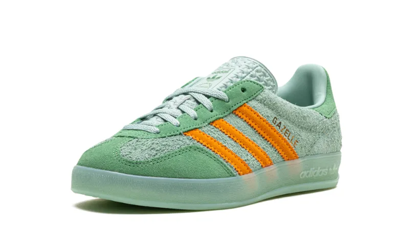 Adidas Gazelle Gazelle Indoor WMNS 'Hazy Green Crew Yellow' 
